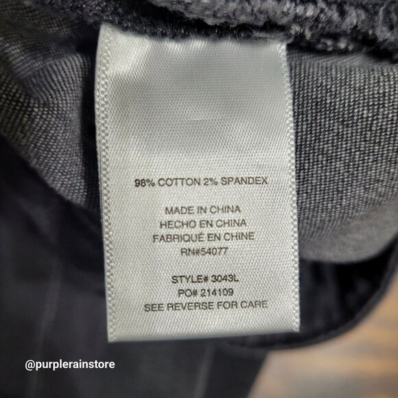 Cabi Jeans Size 8 Curvy Slim Bootcut Mid Rise Charcoal Stretch Denim Western - Picture 4 of 11